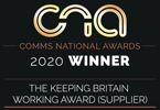 Comms National Awards 2020 Winner - The Keeping Britain Working Award (Supplier)